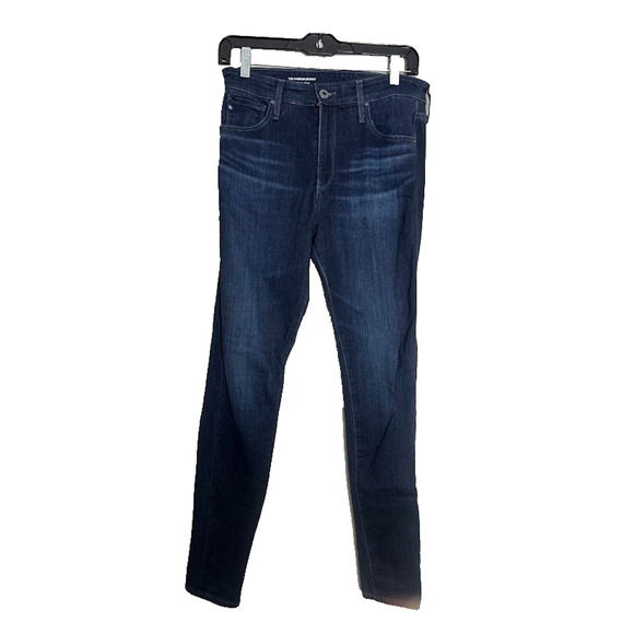 AG Adriano Goldschmied The Farrah Skinny Ankle High Rise Jeans Women 29R Dark - Picture 1 of 9